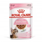 Royal Canin Kitten Sterilised in Gravy, паучи для стерилизованных котят, в соусе (85г.)(арт.-7129)