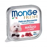 Monge Dog Fresh Beef, консервы для собак, c говядиной, 100 гр.(арт.-3079)